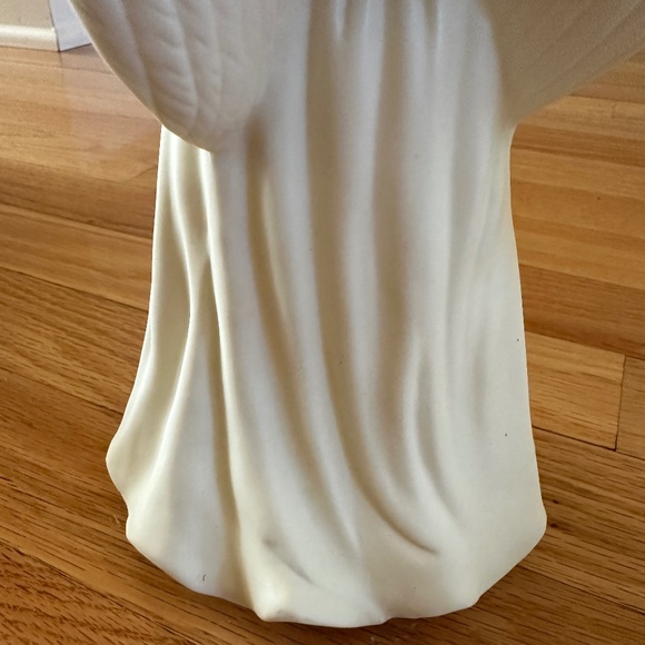 Lillian Vernon Angel Playing Mandolin Lute Candle Holders 10" Pair White #1816 - Picture 13 of 16